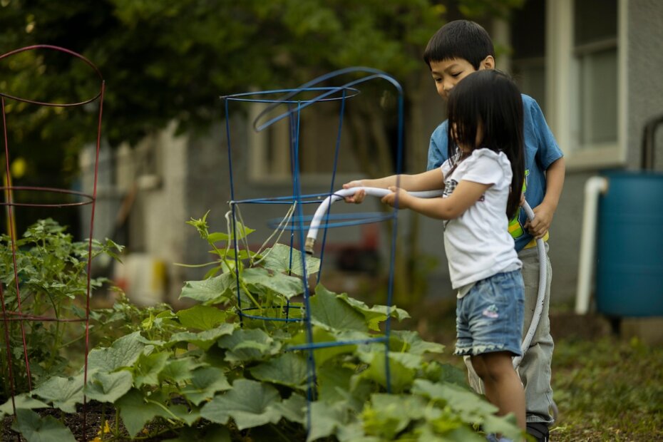 Potager avec les enfants